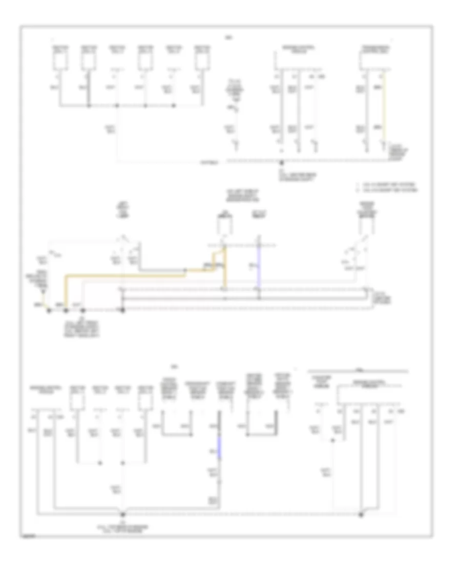 Электросхема подключение массы заземления, кроме гибрида (1 из 5) для Toyota Camry LE 2007