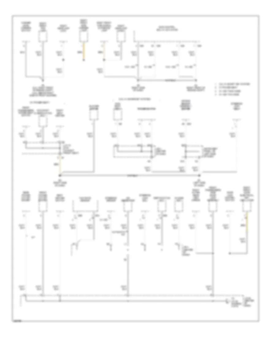 Электросхема подключение массы заземления, кроме гибрида (3 из 5) для Toyota Camry LE 2007
