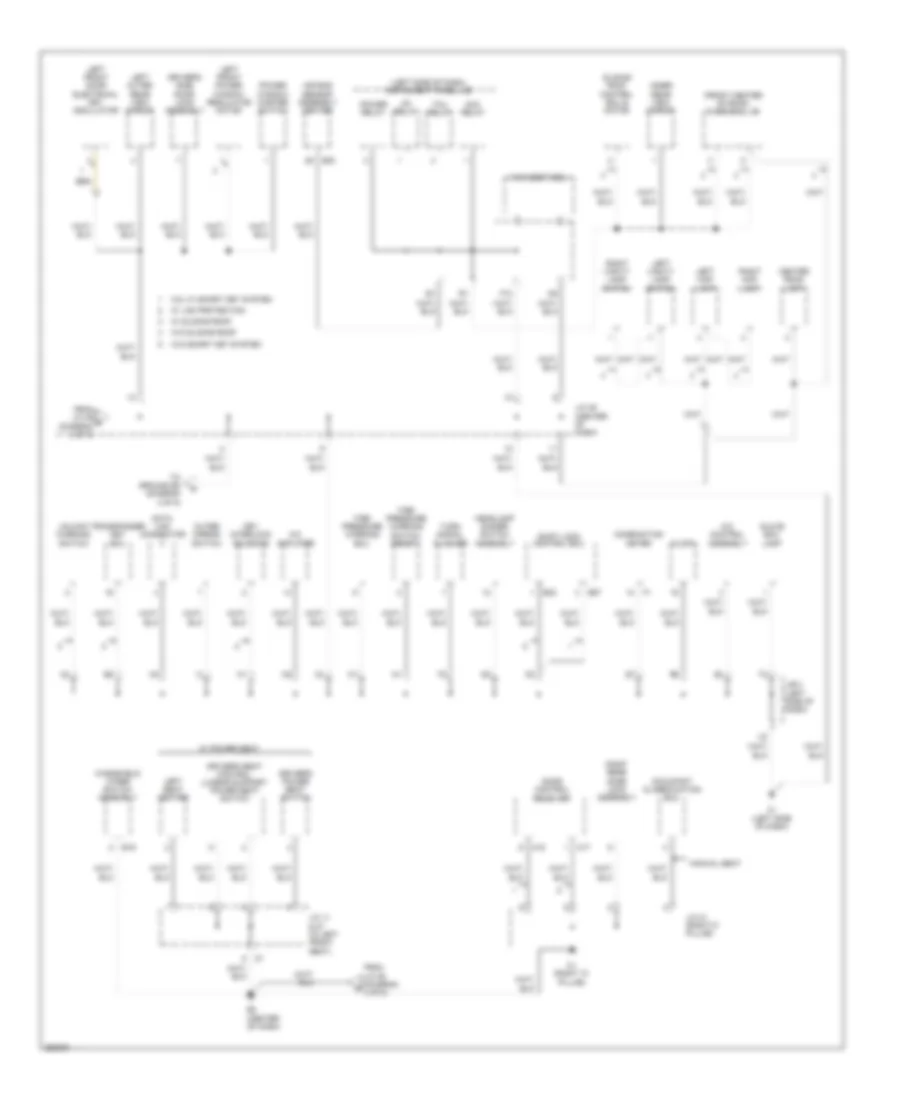 Электросхема подключение массы заземления, кроме гибрида (4 из 5) для Toyota Camry LE 2007