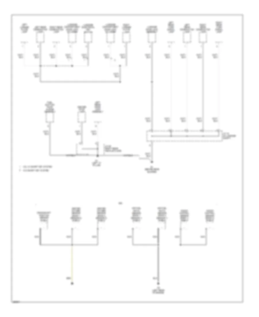 Электросхема подключение массы заземления, кроме гибрида (5 из 5) для Toyota Camry LE 2007
