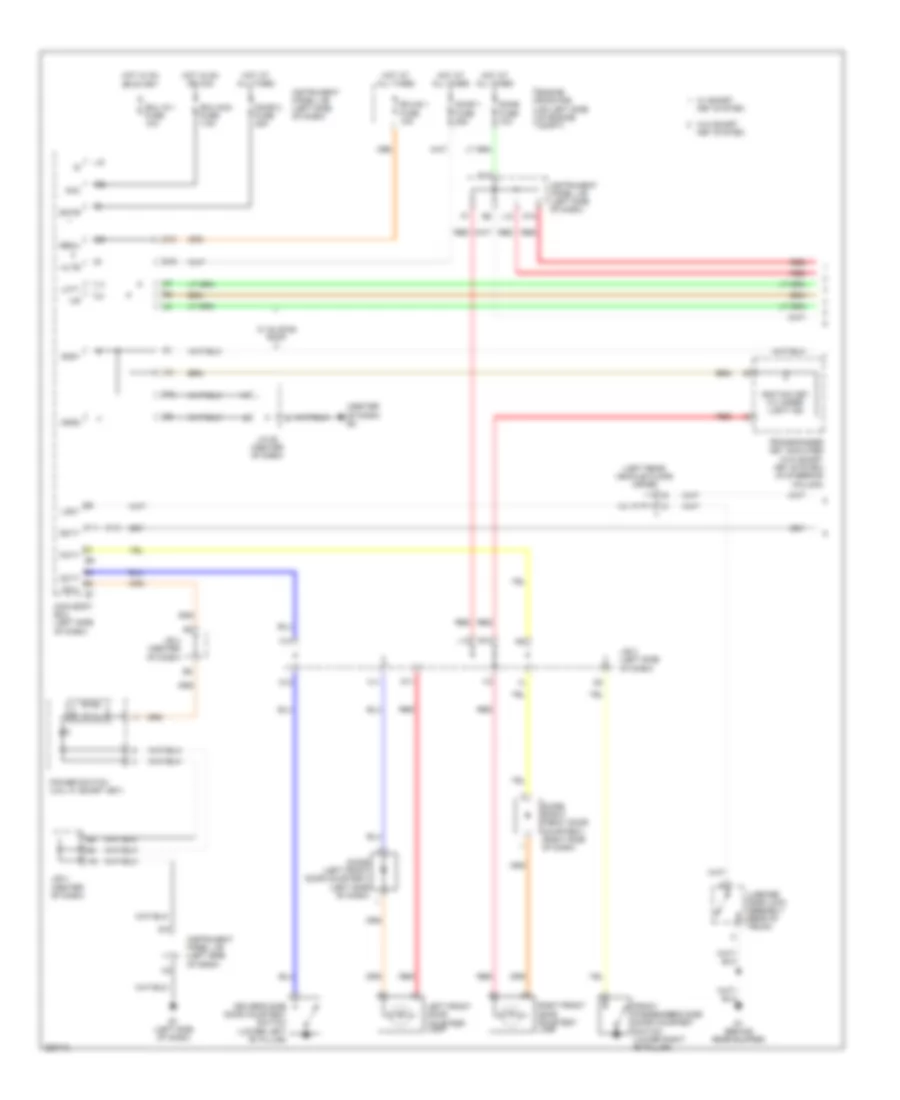 Электросхема подсветки, кроме гибрида (1 из 2) для Toyota Camry LE 2007