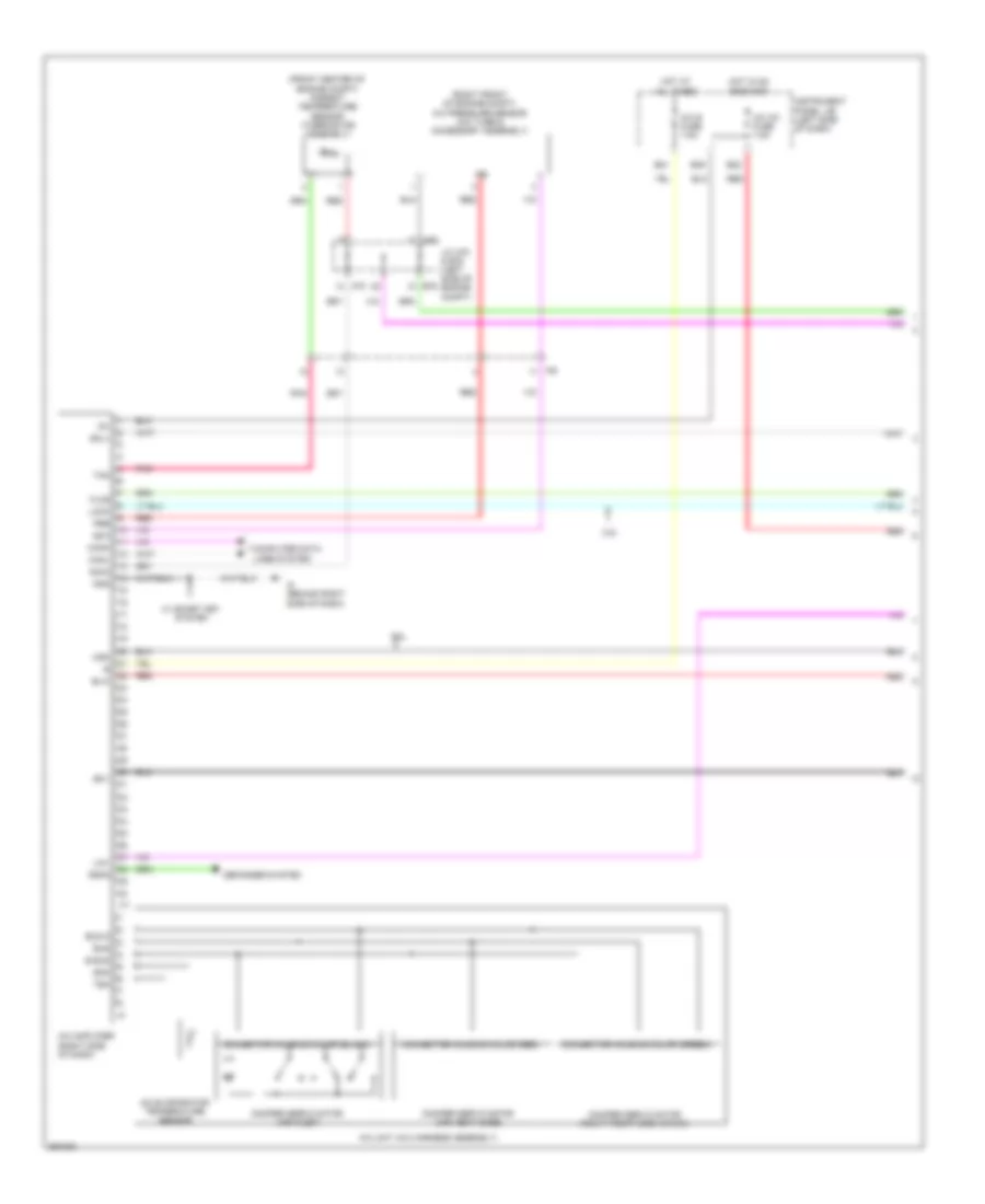 Электросхема кондиционера с ручный управлением (1 из 3) для Toyota Camry XLE 2014