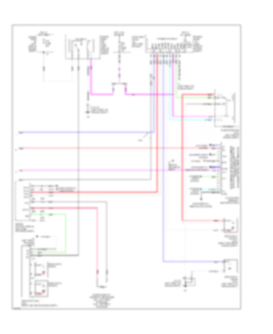 Электросхема кондиционера с ручный управлением (3 из 3) для Toyota Camry XLE 2014