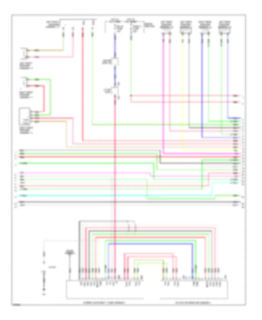 Схема С 13 акустическими системами, С Навигация (2 из 3) для Toyota Venza 2009