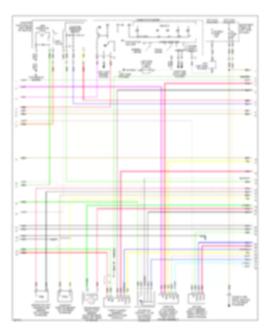 2.4L, Электросхема системы управления двигателя (3 из 4) для Toyota Camry SE 2007
