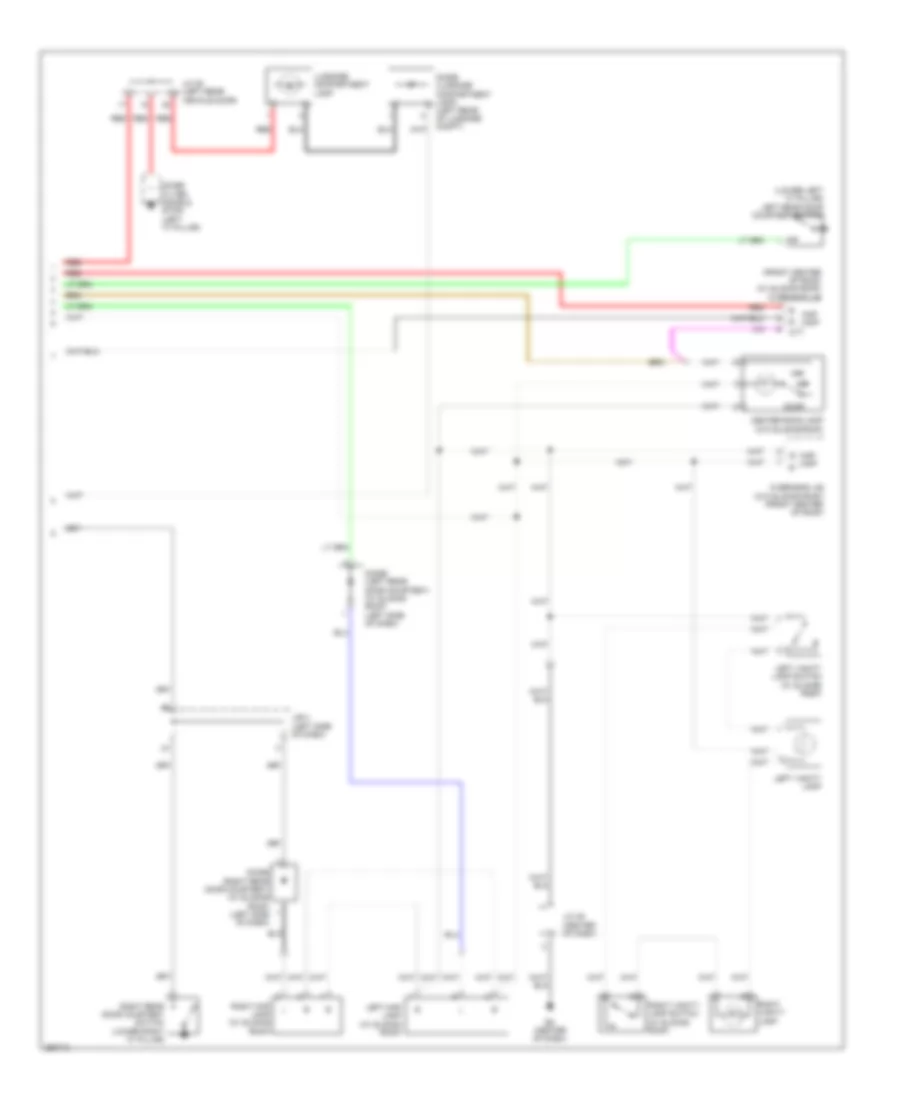 Электросхема подсветки, кроме гибрида (2 из 2) для Toyota Camry SE 2007