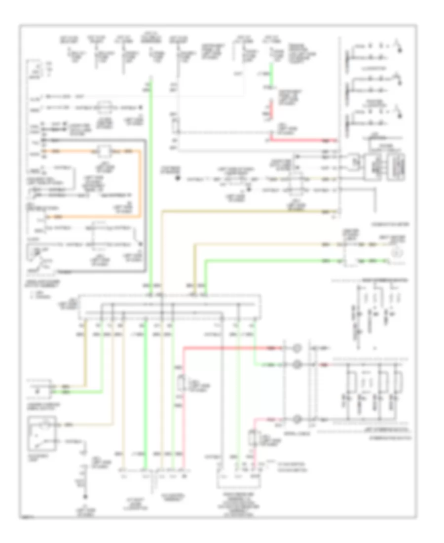 Электросхема подсветки приборов, гибрид для Toyota Camry SE 2007