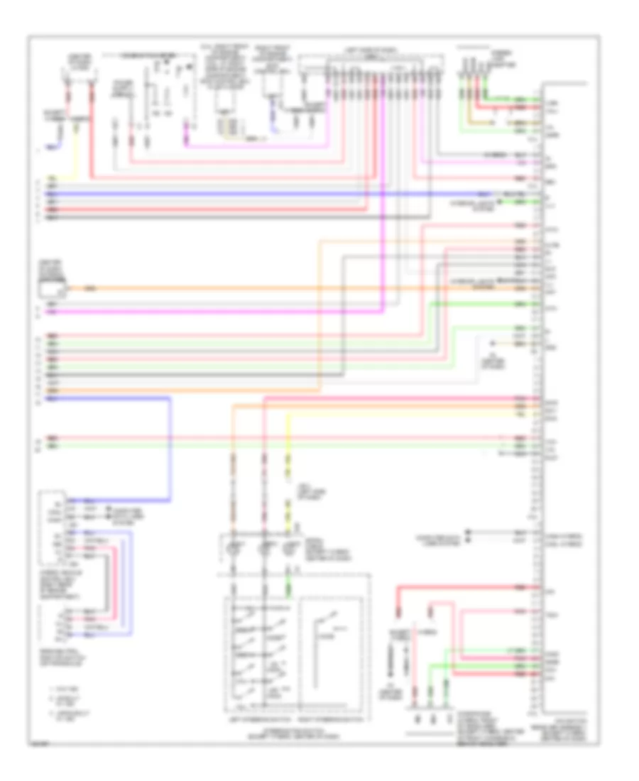 Электросхема навигации GPS, кроме гибрида (2 из 2) для Toyota Camry SE 2007
