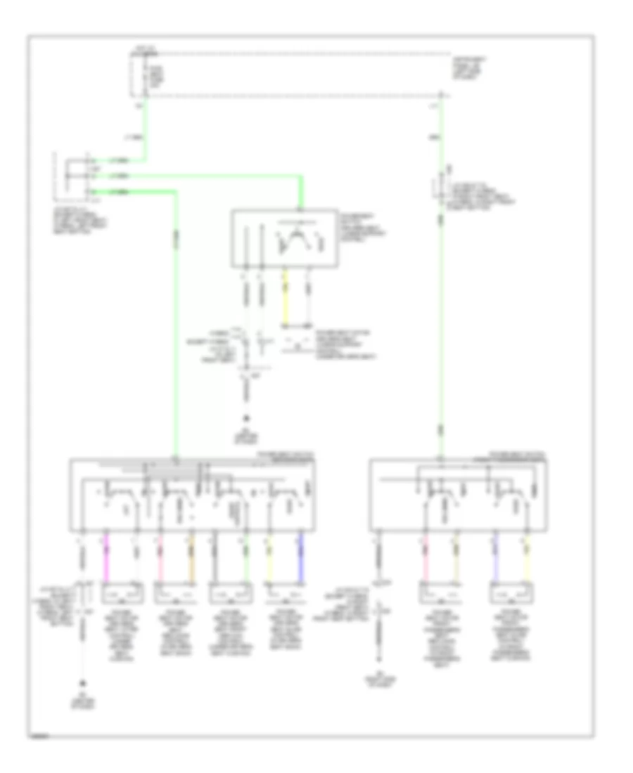Электросхема привода сидений для Toyota Camry SE 2007