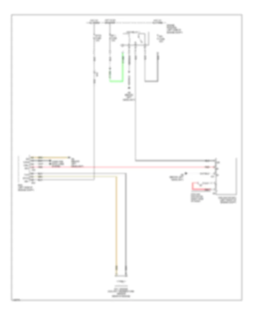 Электросхема системы охлаждения для Toyota Corolla LE 2014