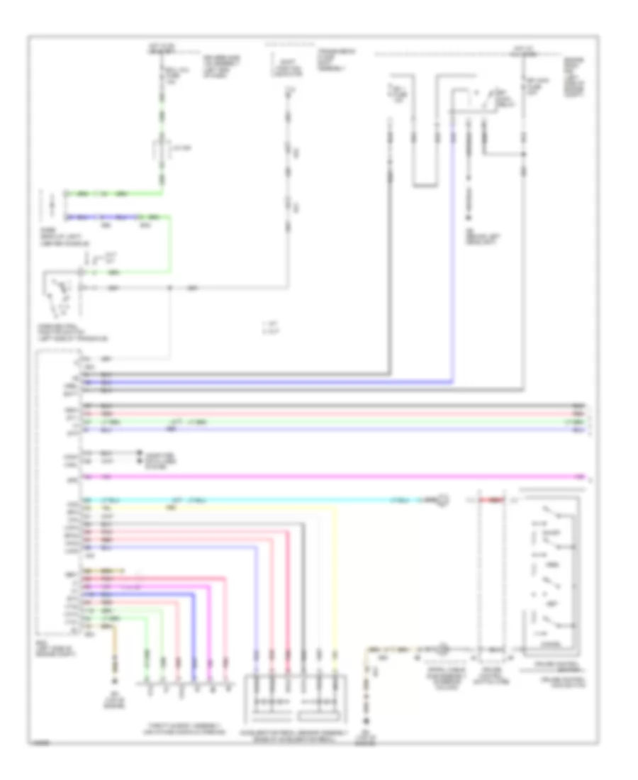 Электросхема системы круизконтроля (1 из 2) для Toyota Corolla LE 2014
