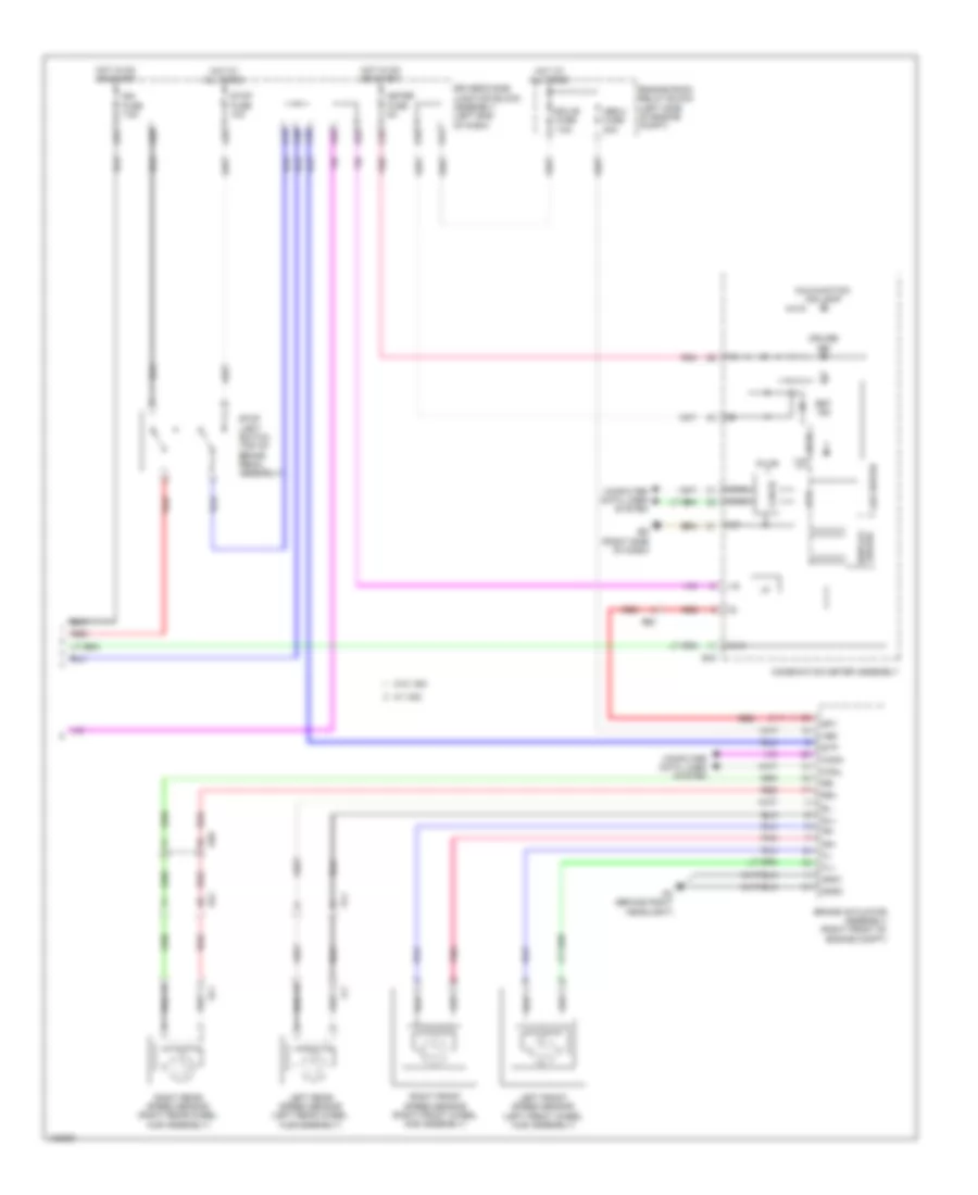 Электросхема системы круизконтроля (2 из 2) для Toyota Corolla LE 2014