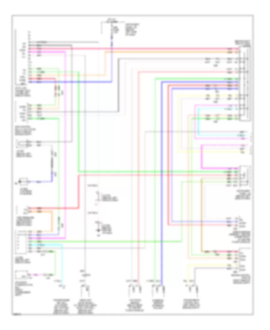 Электросхема линии передачи данных CAN (1 из 2) для Toyota Avalon 2012
