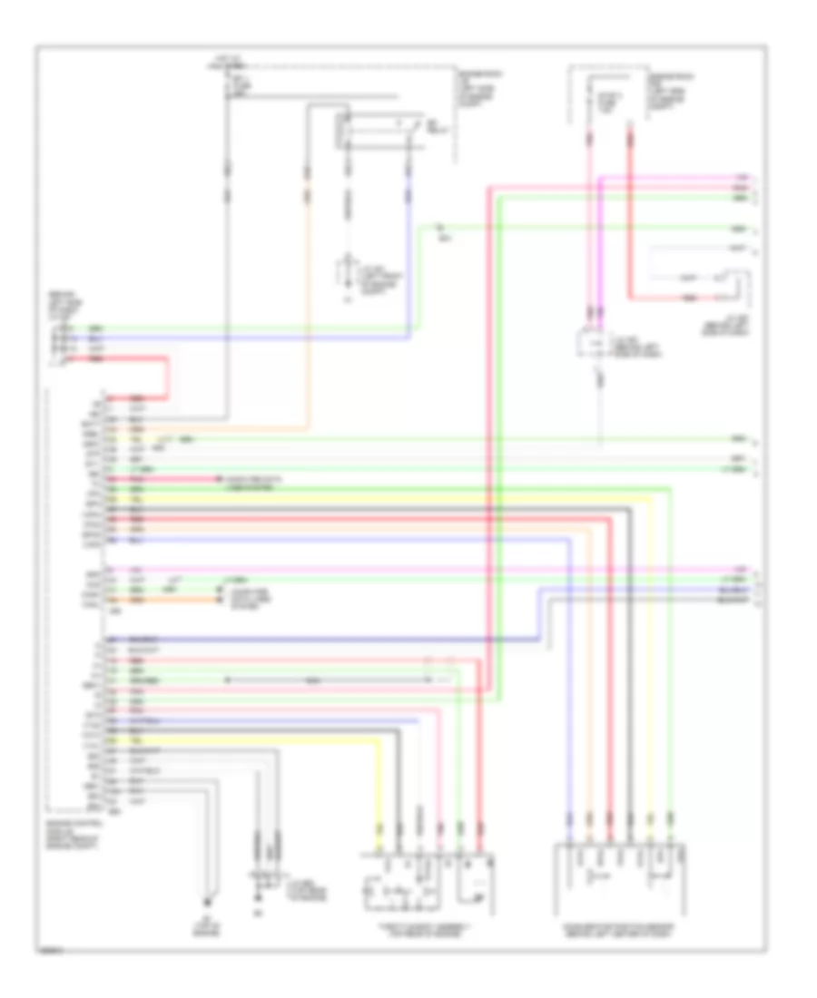 Электросхема системы круизконтроля (1 из 2) для Toyota Avalon 2012