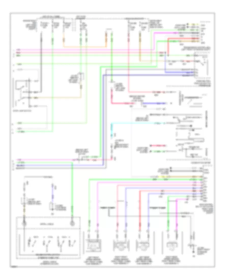 Электросхема системы круизконтроля (2 из 2) для Toyota Avalon 2012