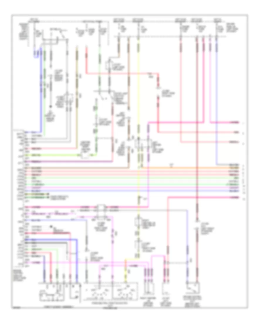 Электросхема системы круизконтроля (1 из 2) для Toyota FJ Cruiser 2014