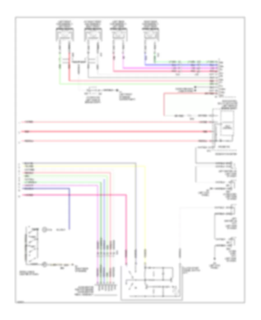 Электросхема системы круизконтроля (2 из 2) для Toyota FJ Cruiser 2014