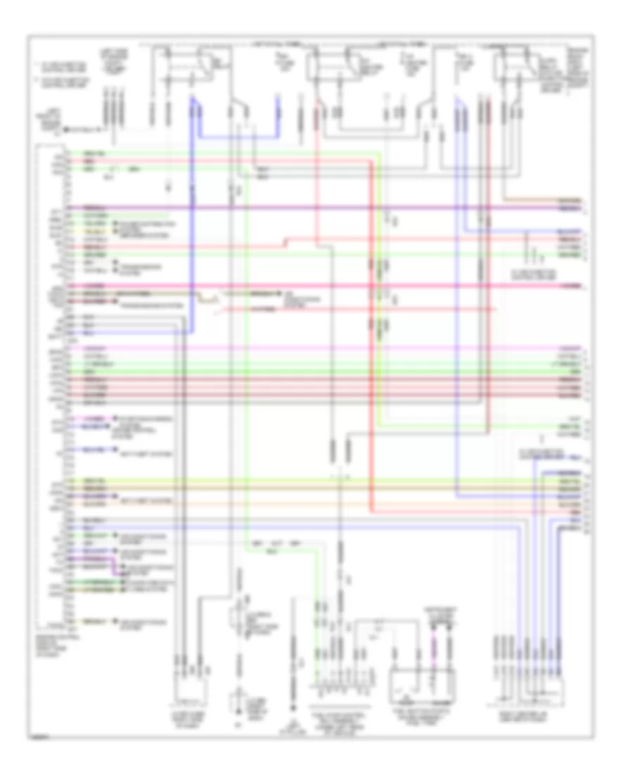 4.0L, Электросхема системы управления двигателем (1 из 7) для Toyota FJ Cruiser 2014