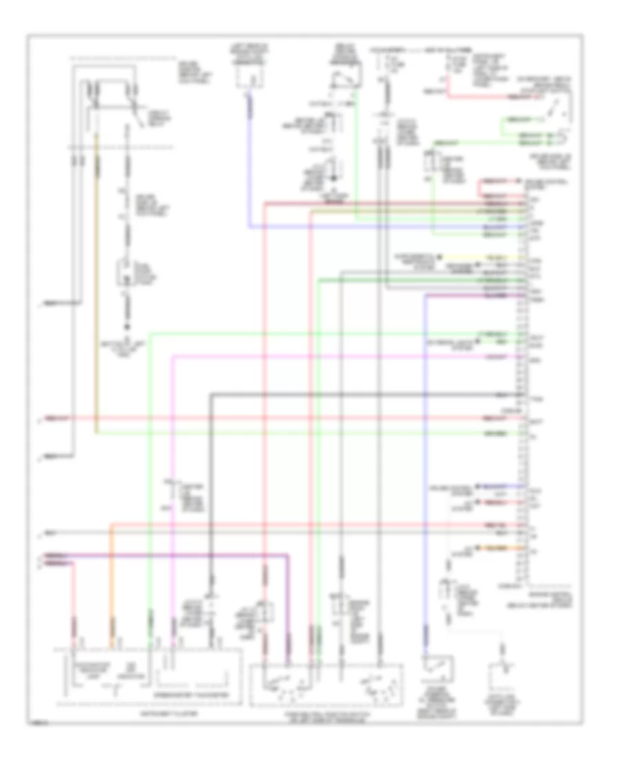 1.8L, Электросхема системы управления двигателя 4 скорости A/T (3 из 3) для Toyota Corolla S 2002