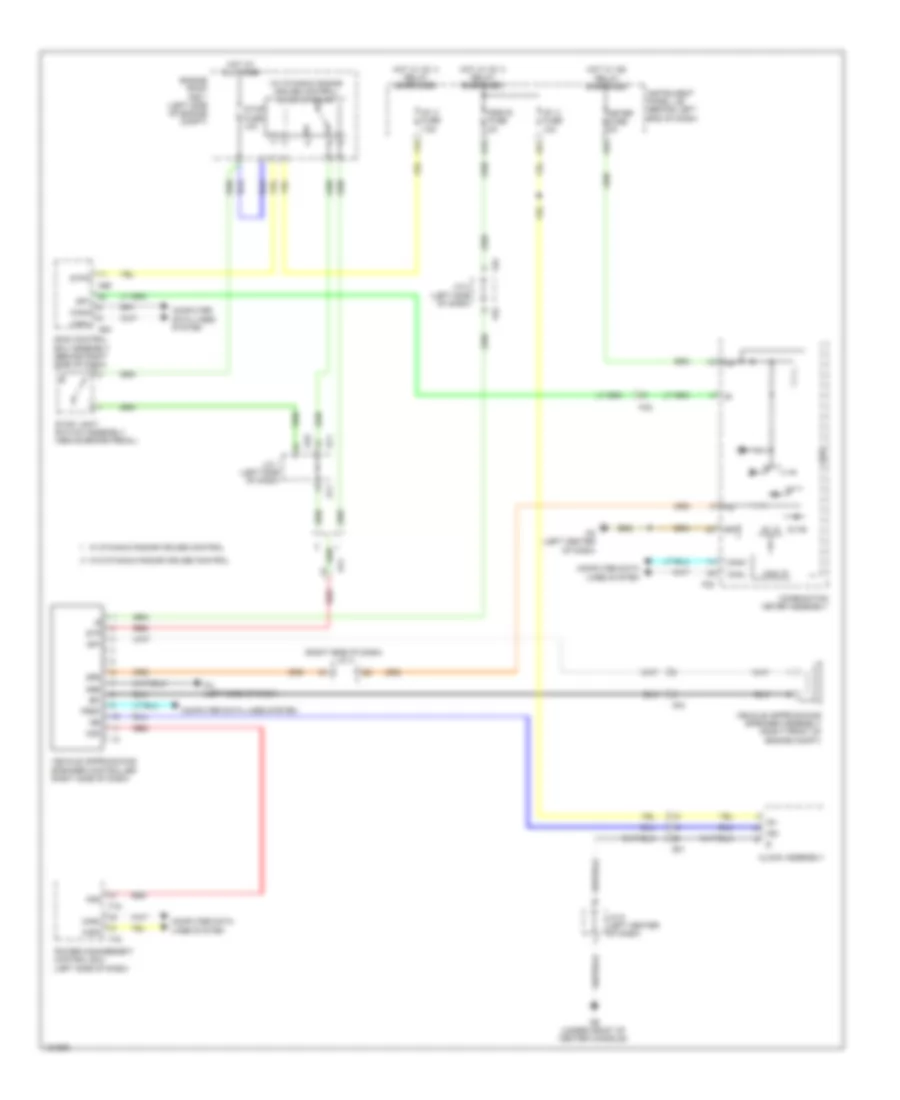 схема уведомления о близости транспортного средства для Toyota Highlander LE 2014