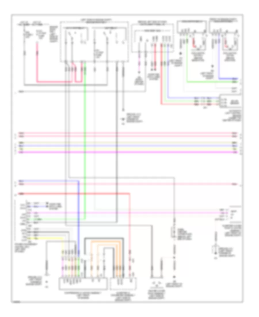 Электросхема кондиционера, Гибрид (3 из 4) для Toyota Highlander LE 2014
