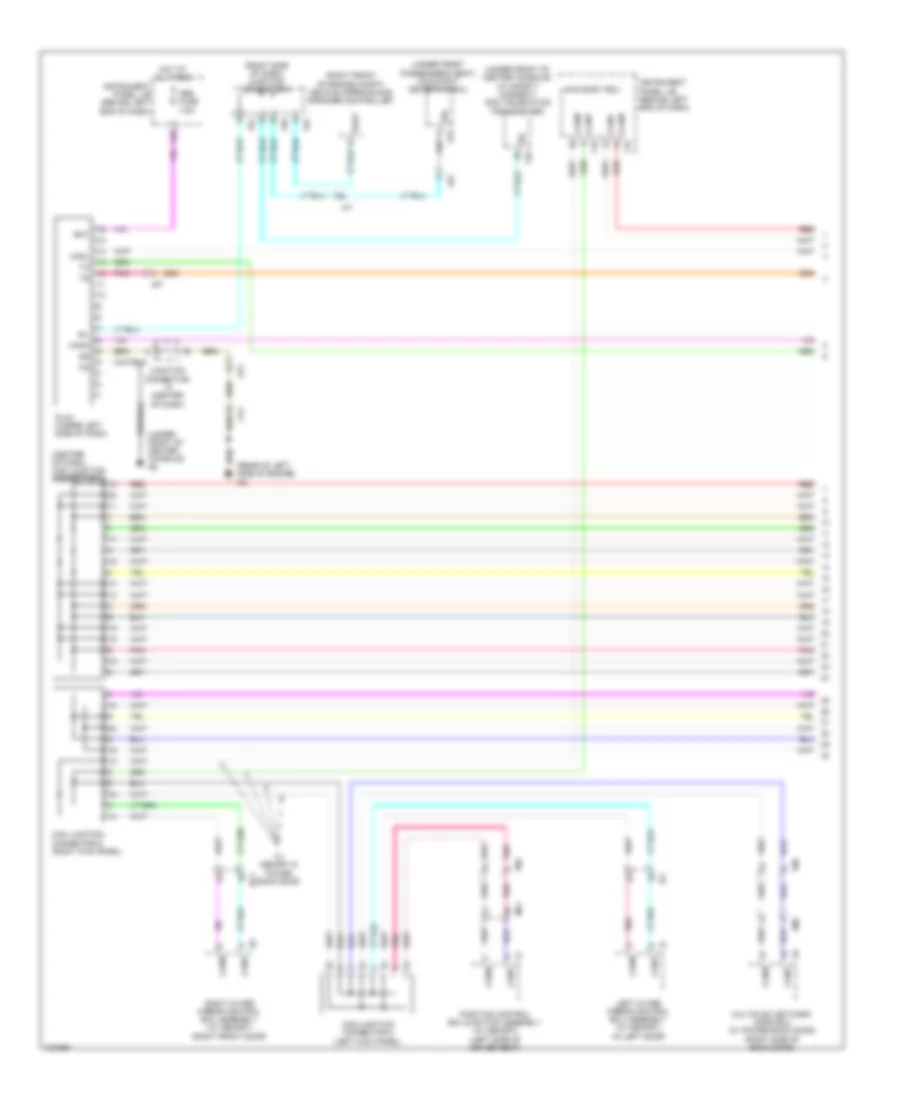 Электросхема линии передачи данных CAN, гибрид (1 из 3) для Toyota Highlander LE 2014