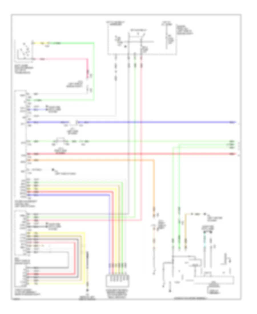 Электросхема системы круизконтроля, гибрид (1 из 2) для Toyota Highlander LE 2014