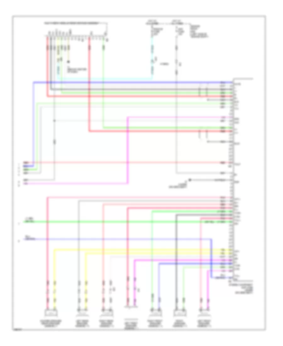 Схема С 10 акустическими системами, С Мультимедийный Модуль (4 из 4) для Toyota Camry Hybrid XLE 2012