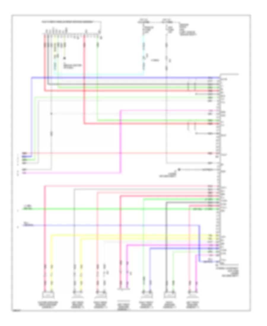 Схема С 10 акустическими системами, С Мультимедийный Модуль (4 из 4) для Toyota Camry L 2012