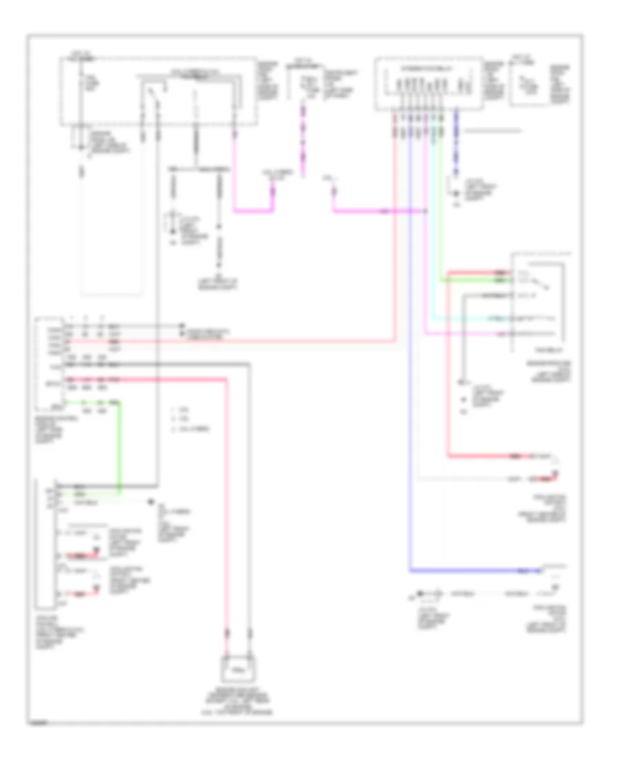Электросхема системы охлаждения для Toyota Camry L 2012