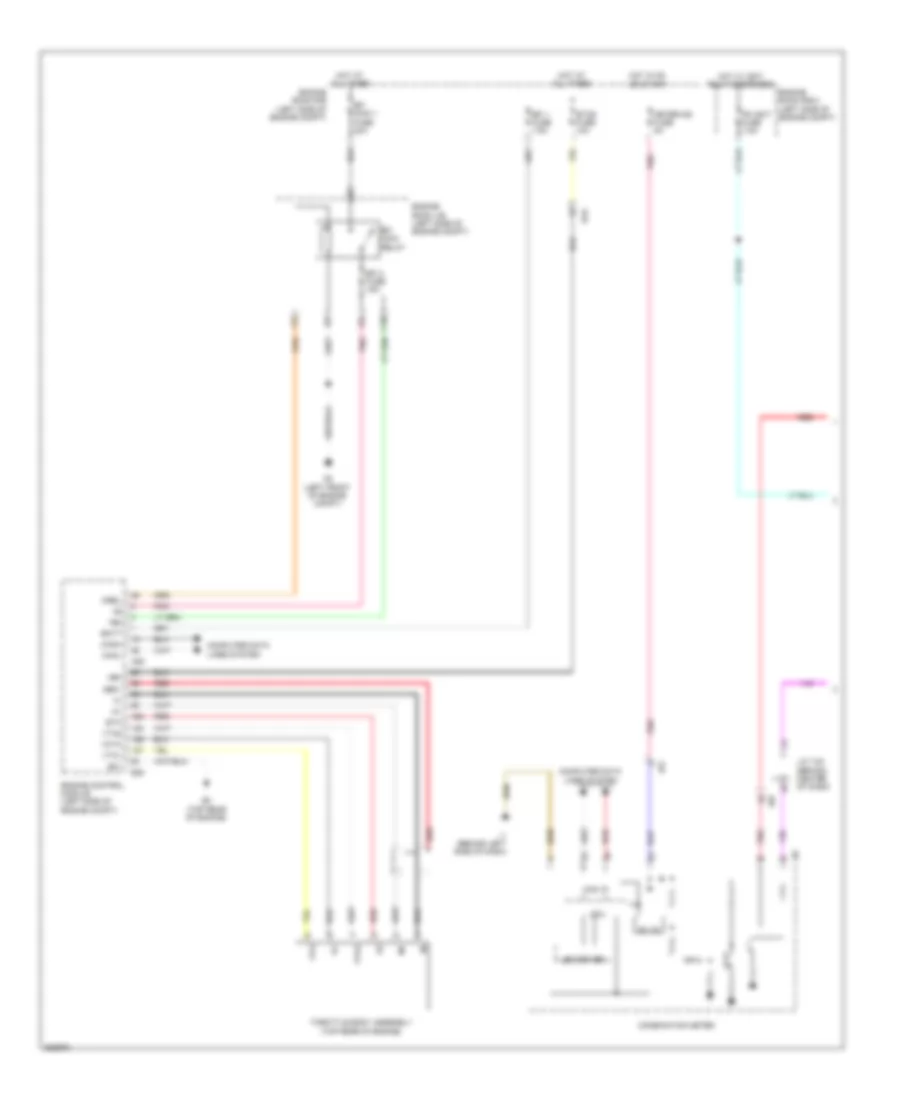 Электросхема системы круизконтроля, гибрид (1 из 2) для Toyota Camry L 2012