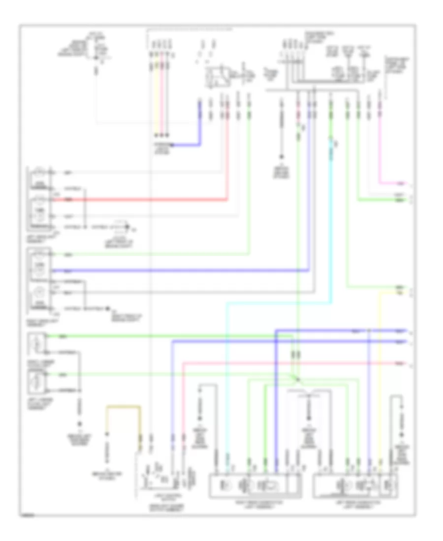 Электросхема внешнего освещения, кроме гибрида (1 из 2) для Toyota Camry L 2012