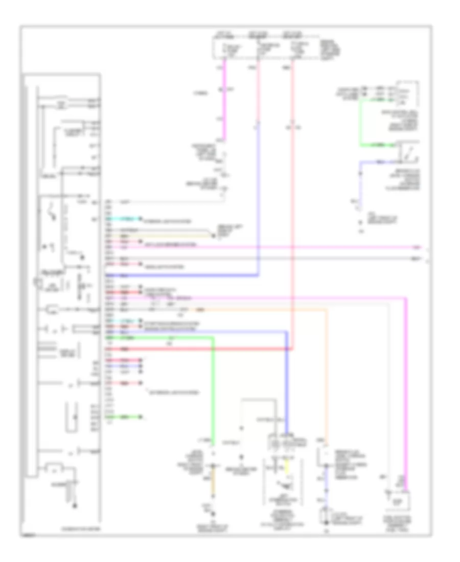 Электросхема панели приборов (1 из 2) для Toyota Camry L 2012