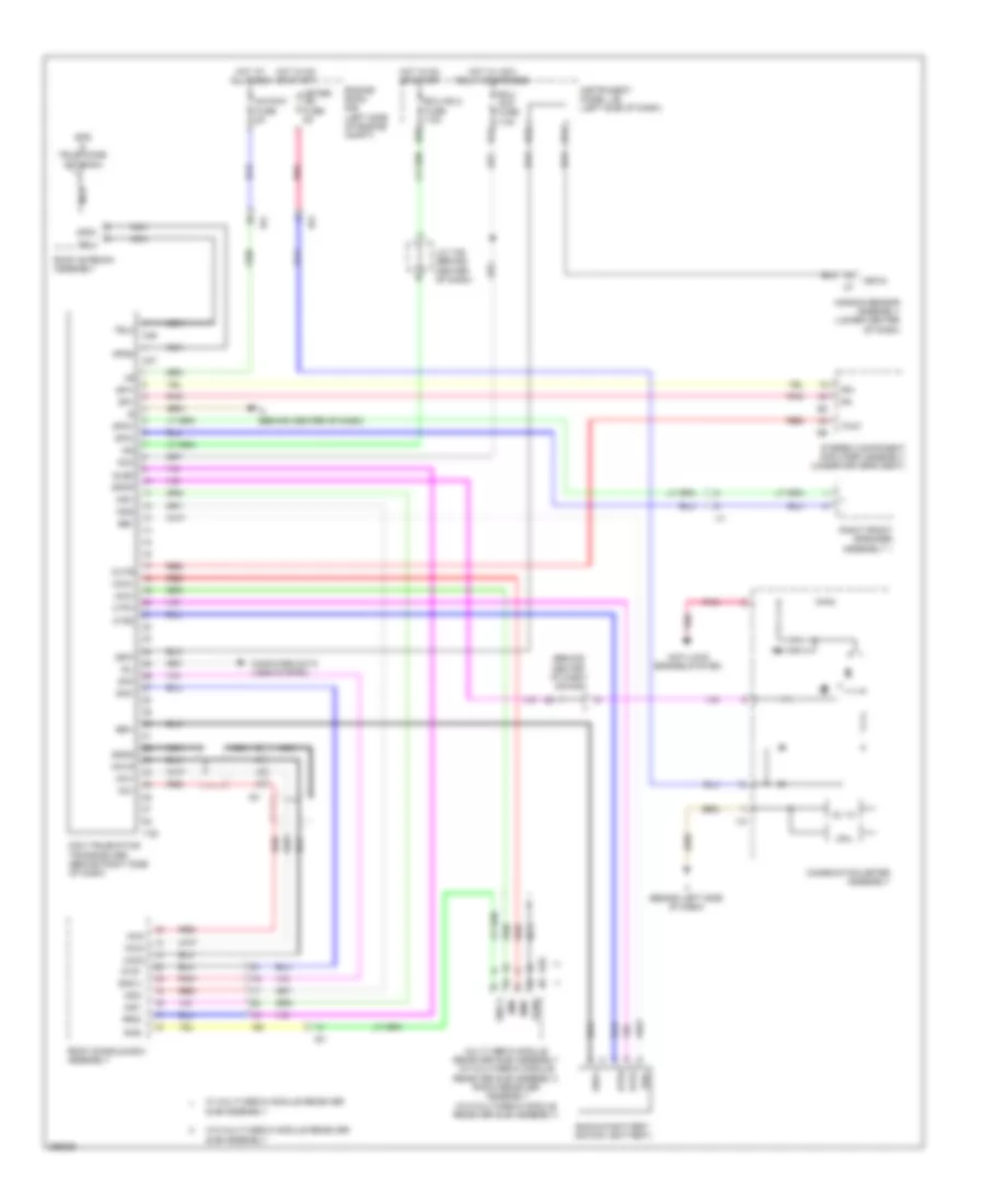 Электросхема системы Telematics для Toyota Camry L 2012