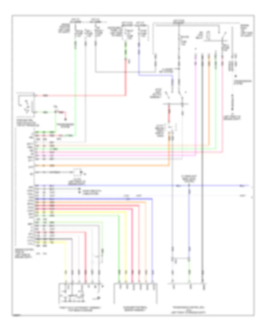 Электросхема системы круизконтроля, кроме гибрида (1 из 2) для Toyota Camry LE 2012