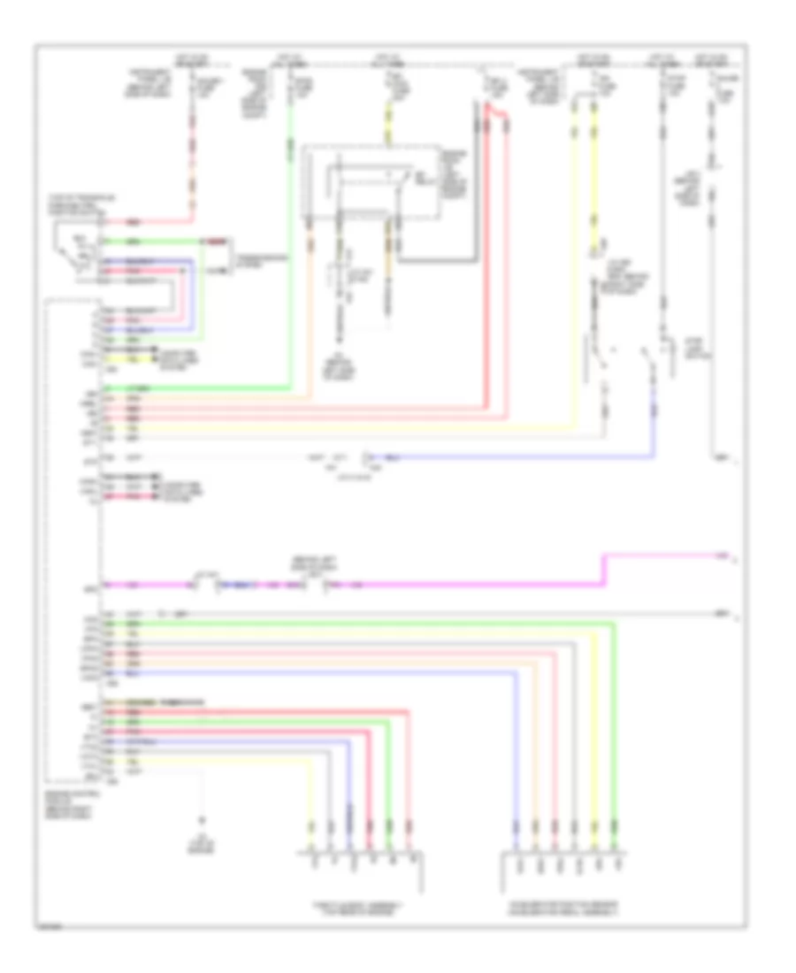 3.5L, Электросхема системы круизконтроля, кроме гибрида (1 из 2) для Toyota Camry Hybrid 2010
