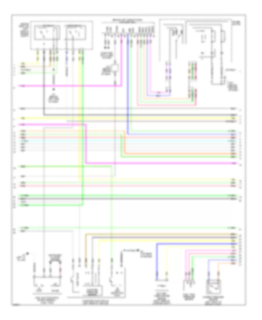 2.4L, Электросхема системы управления двигателем (2 из 7) для Toyota Camry Hybrid 2010