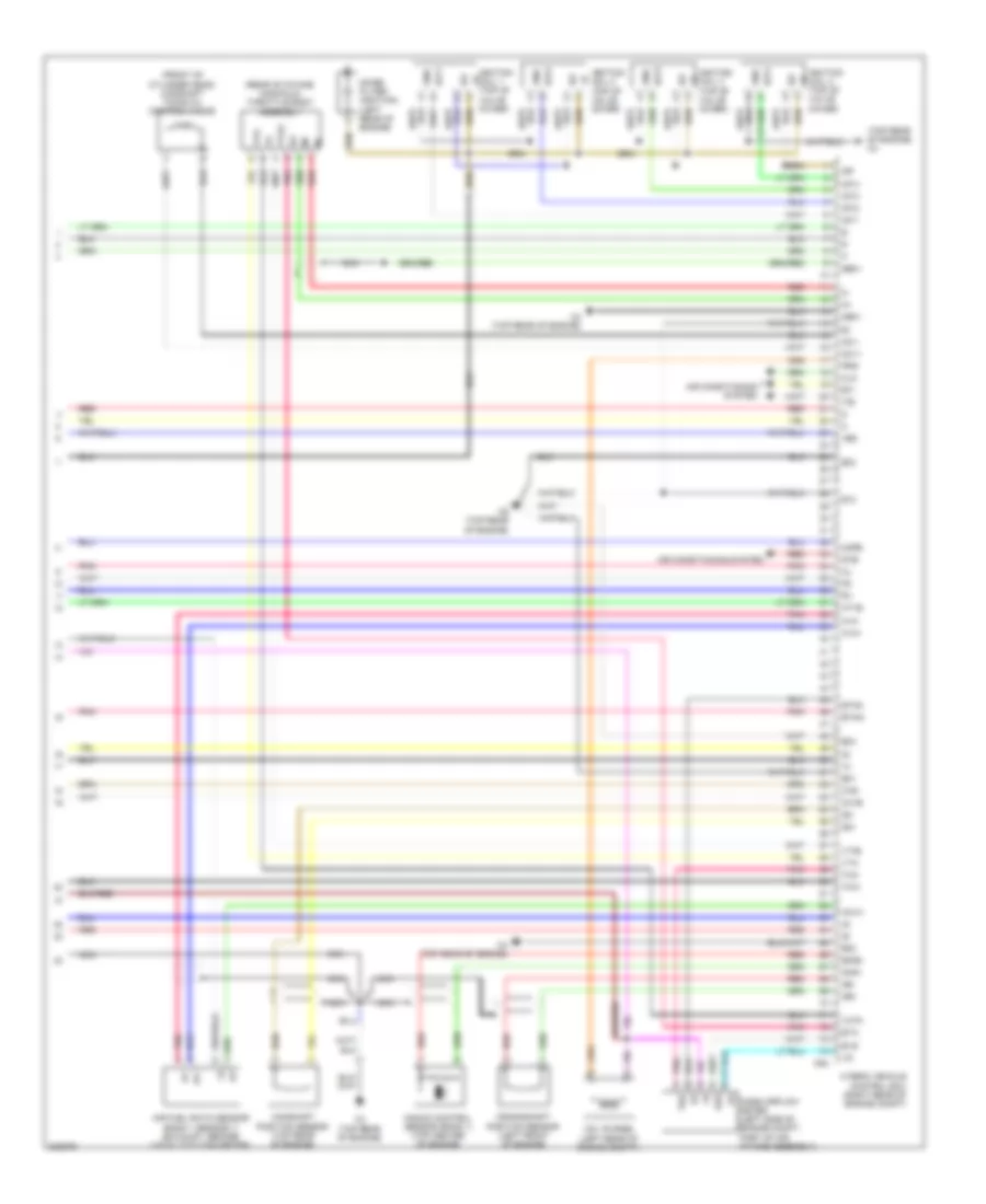 2.4L, Электросхема системы управления двигателем (7 из 7) для Toyota Camry Hybrid 2010