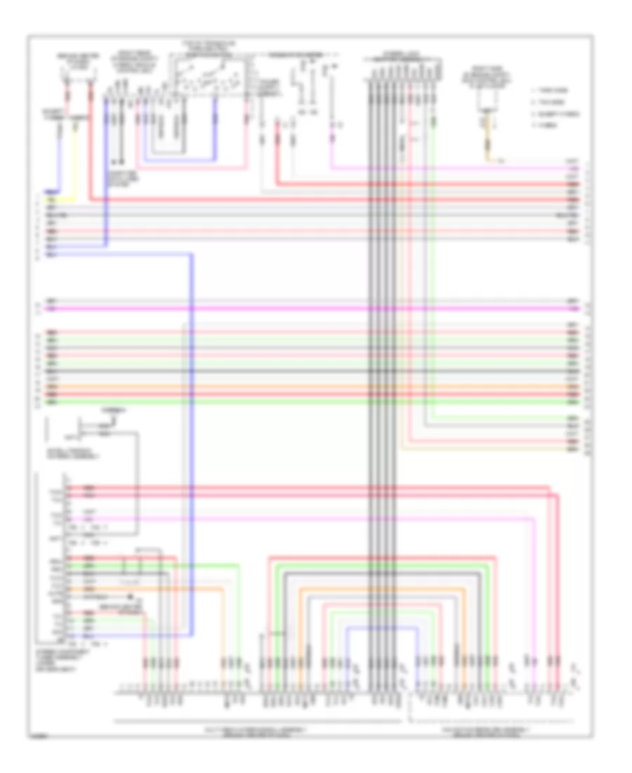 Электросхема навигации GPS (2 из 3) для Toyota Camry Hybrid 2010