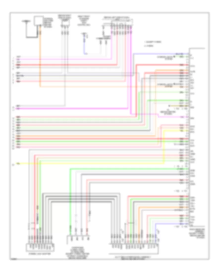 Схема С 8 акустическими системами, без Навигация (2 из 2) для Toyota Camry Hybrid 2010