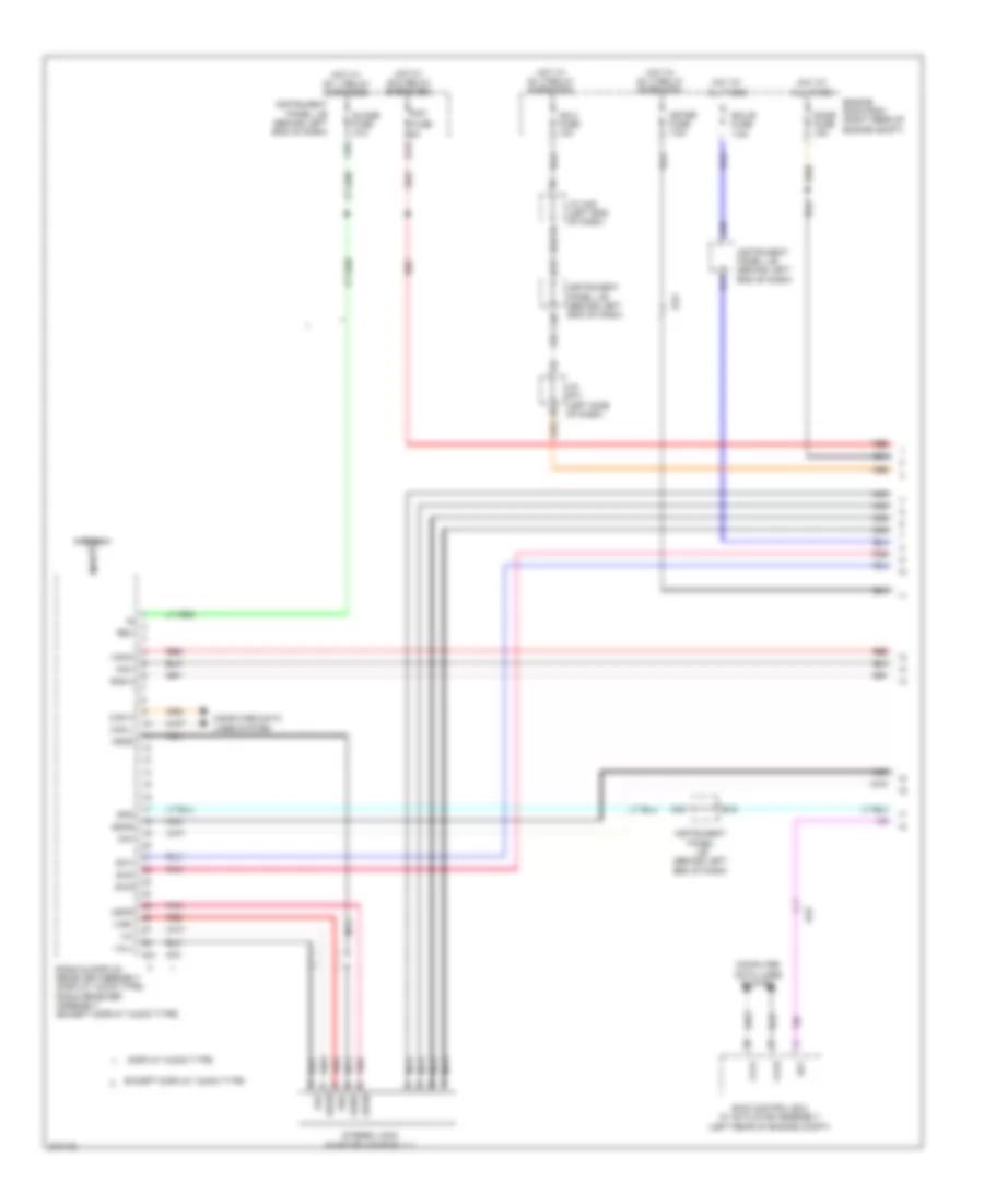Электросхема навигации GPS (1 из 3) для Toyota Prius C 2014