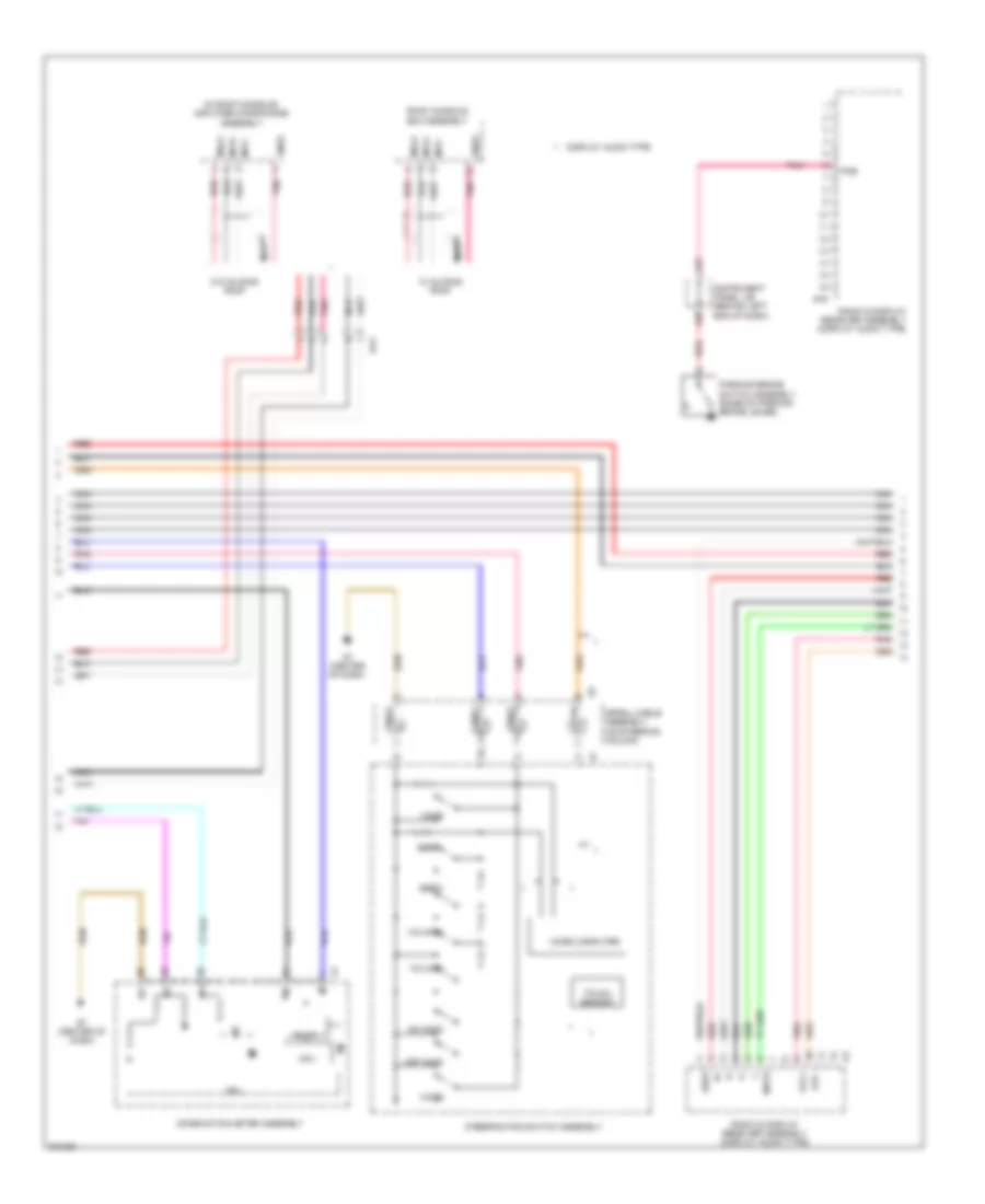 Электросхема навигации GPS (2 из 3) для Toyota Prius C 2014