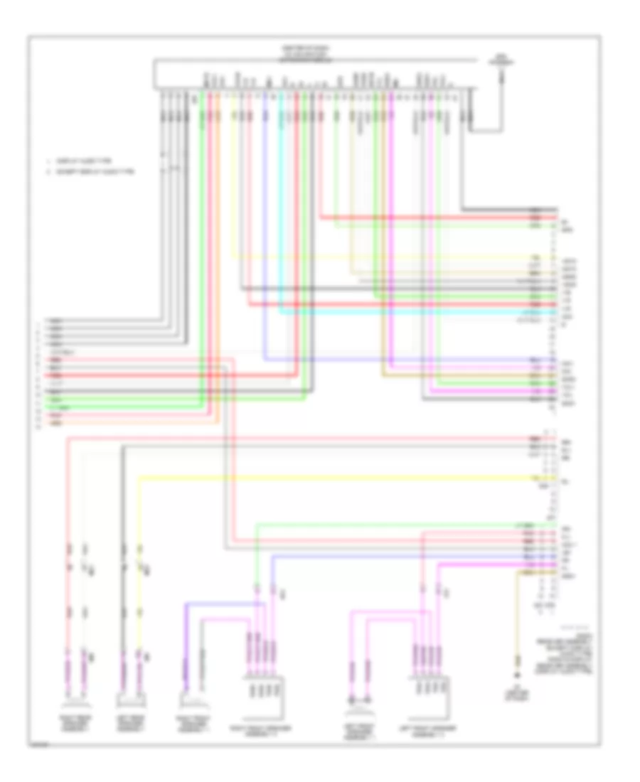 Электросхема навигации GPS (3 из 3) для Toyota Prius C 2014