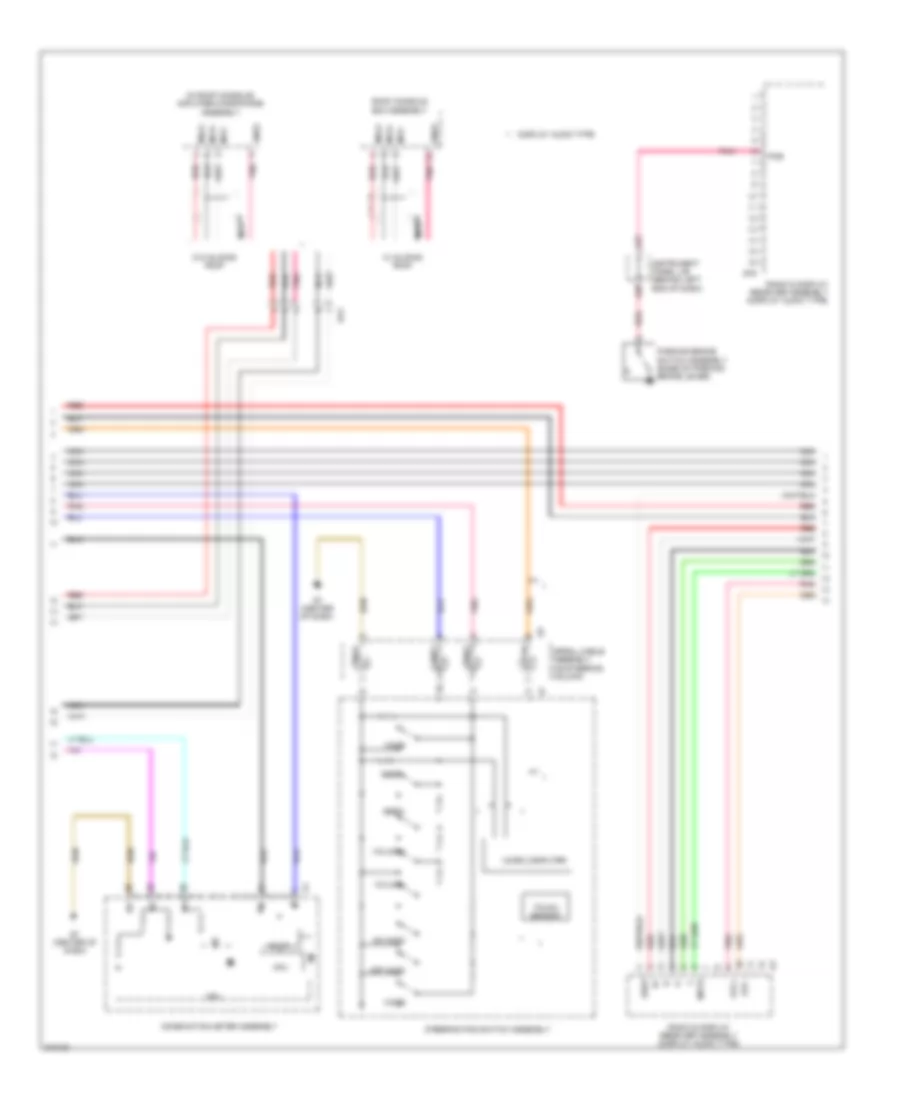 Электросхема магнитолы (2 из 3) для Toyota Prius C 2014