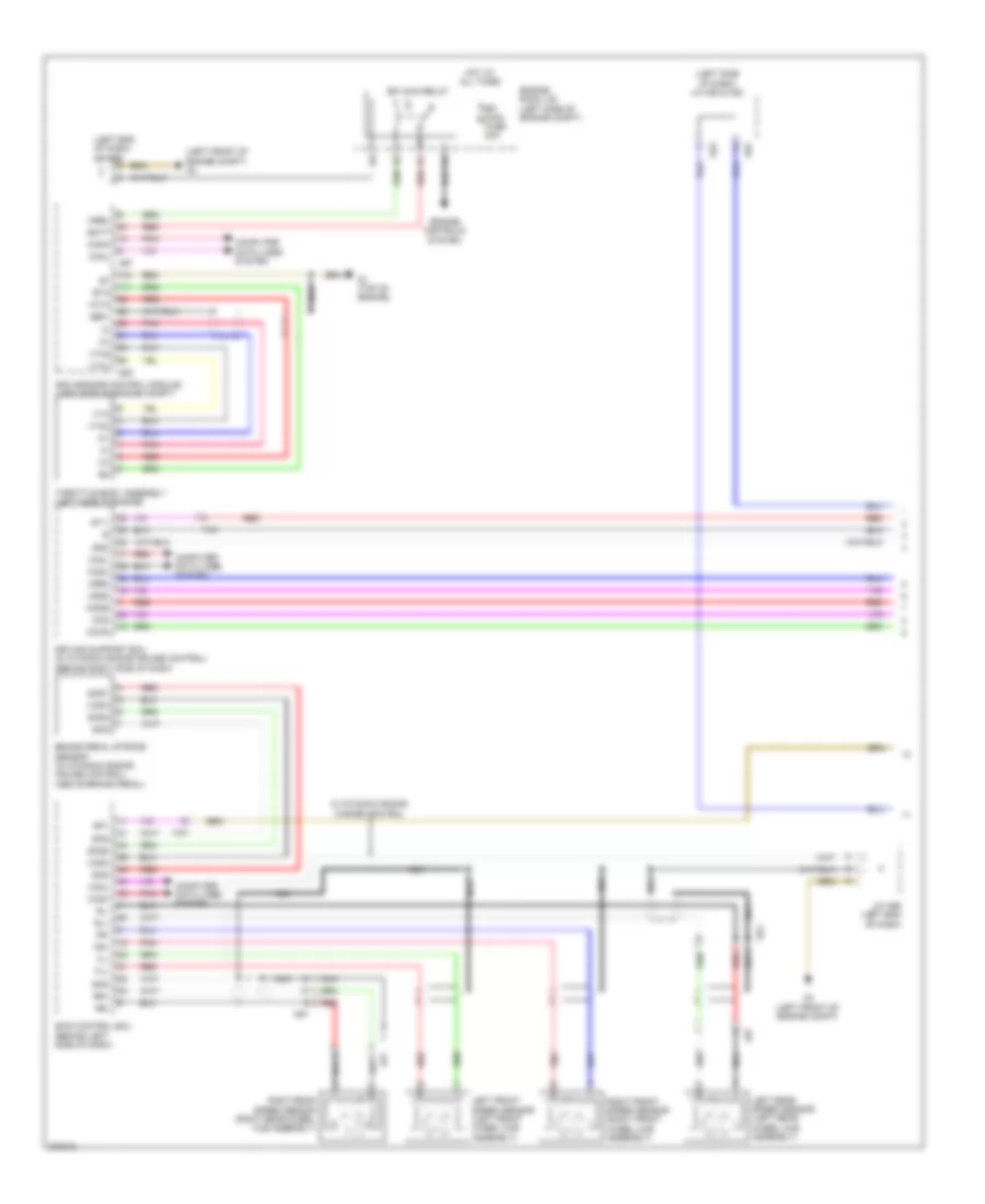 Электросхема системы круизконтроля (1 из 2) для Toyota Prius V 2014