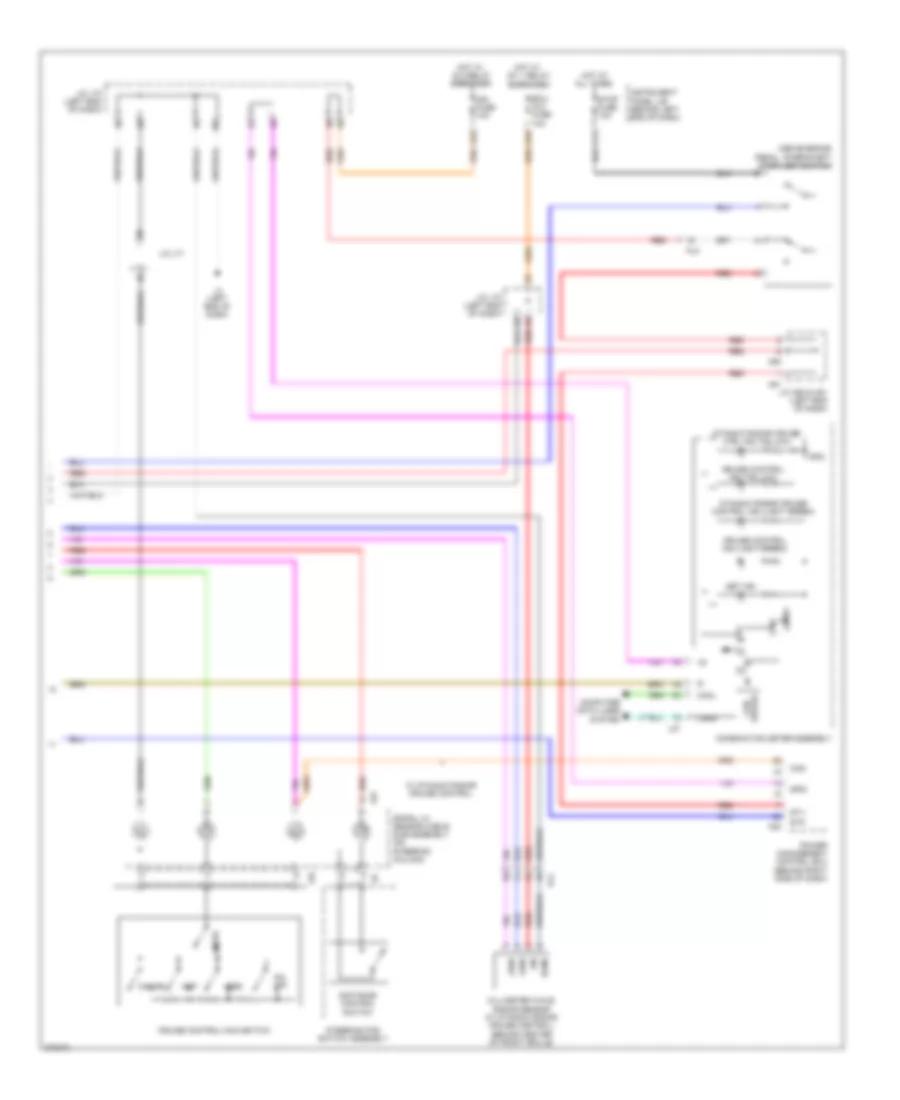 Электросхема системы круизконтроля (2 из 2) для Toyota Prius V 2014