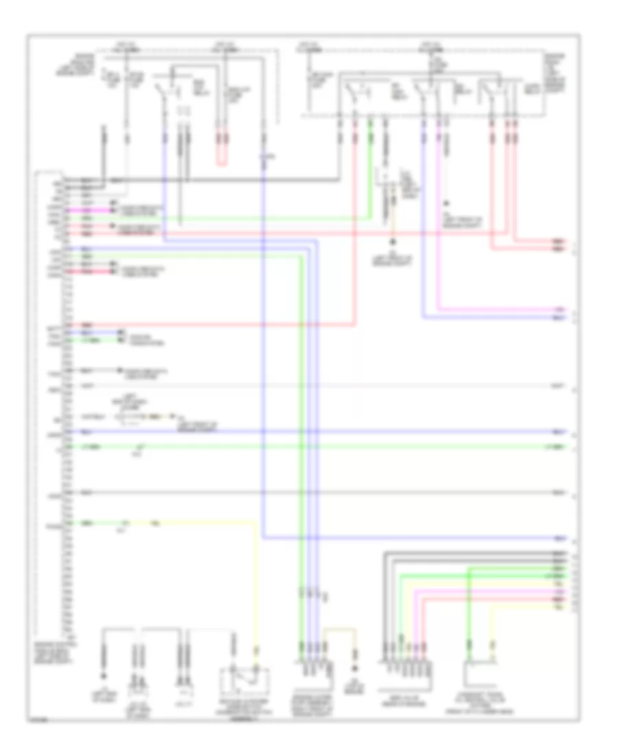 1.8L, Электросхема системы управления двигателя (1 из 4) для Toyota Prius V 2014