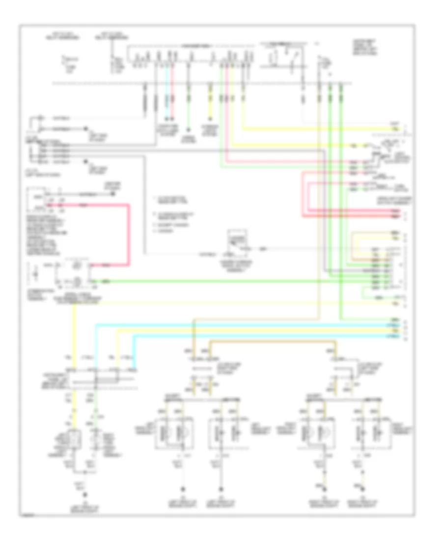 Электросхема внешнего освещения (1 из 2) для Toyota Prius V 2014