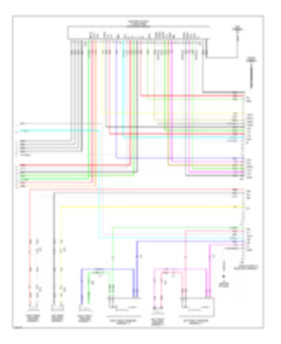 Navigation Wiring Diagram, withRadio & Display Receiver Type (3 из 3) для Toyota Prius V 2014