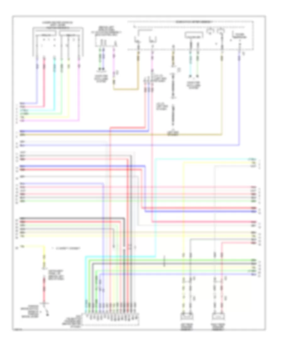 Navigation Wiring Diagram, without Radio  Display Receiver Type (3 из 4) для Toyota Prius V 2014